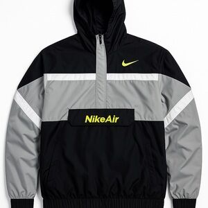 Nike Air Men's Black and Gray Windbreaker